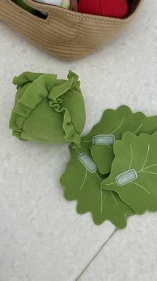 이케아 패브릭 채소 장난감 사용샷 - 이케아 주방놀이 장난감 소품